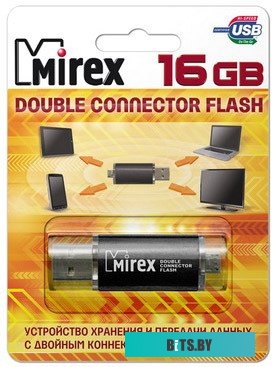 USB накопитель (Флешка) Mirex DCF Smart 16GB (черный) [13600-DСFBLS16]