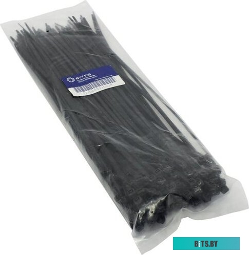 CV-100BK Стяжка нейлоновая, неоткрыв. 5bites , чёрные, 100 мм, уп-ка 100 шт