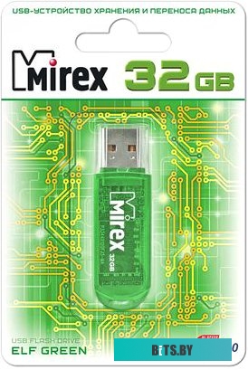 USB накопитель (Флешка) Mirex Color Blade Elf Green 32GB [13600-FMUGRE32]