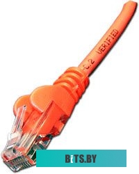 Патч-корд LANMASTER LSZH UTP кат.5Е, 5.0 м, оранжевый, LAN-45-45-5.0-LSZH