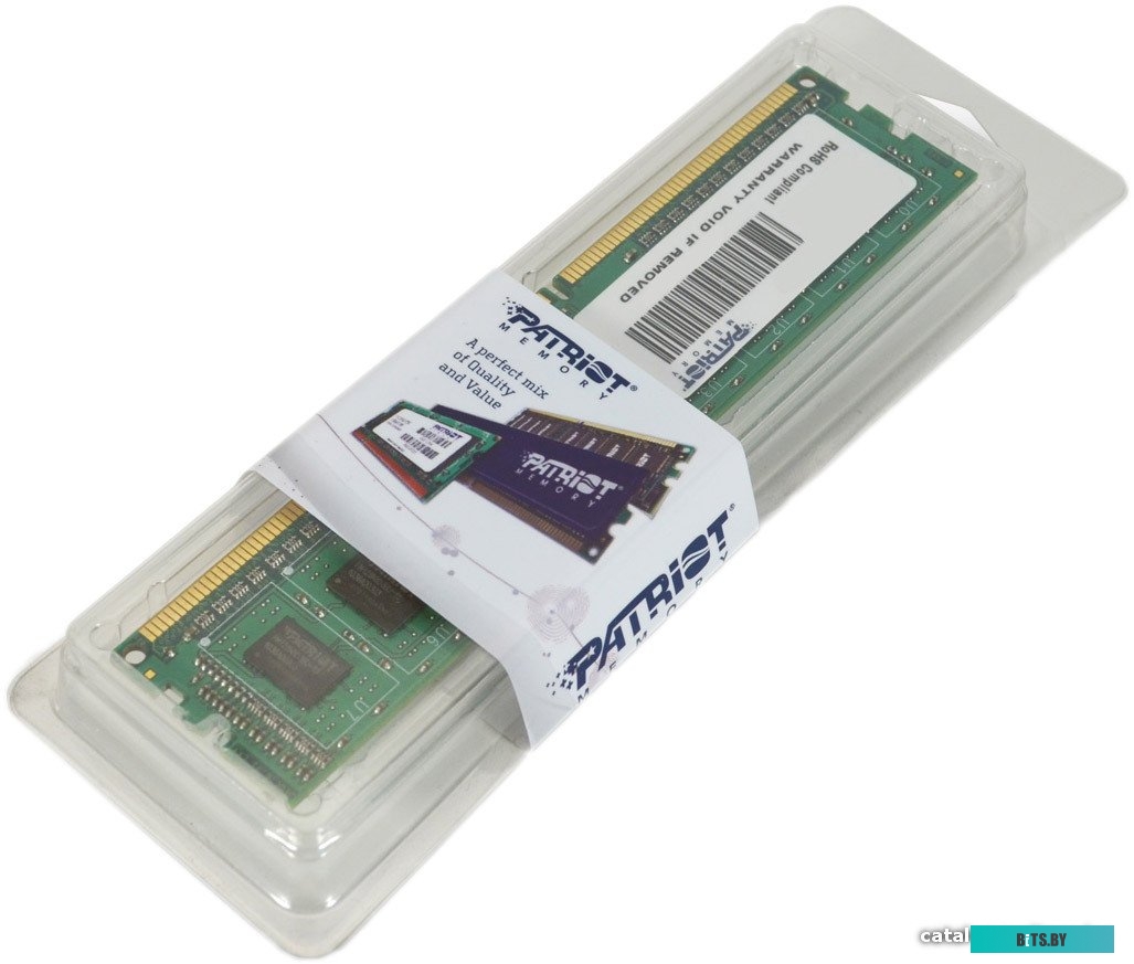 Оперативная память Patriot Signature 8GB DDR3 PC3-12800 (PSD38G16002)