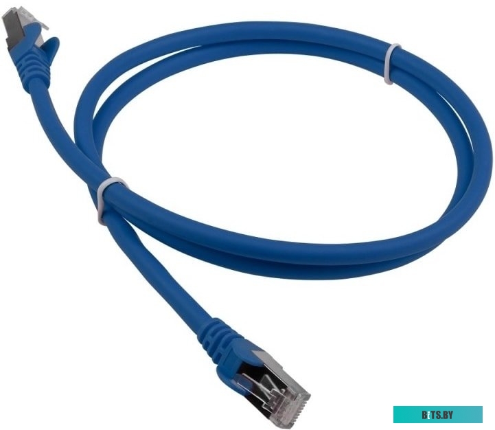 Кабель Патч-корд Lanmaster FTP LAN-PC45/S6A-1.0-BL вилка RJ-45-вилка RJ-45 кат.6А 1м синий LSZH