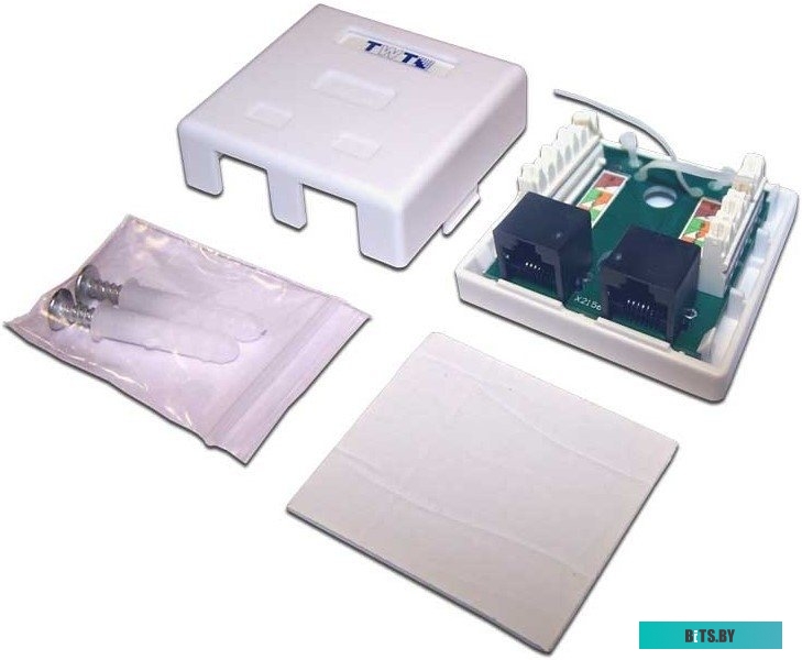 Розетка настенная Lanmaster TWT-SM2-4512-WH
