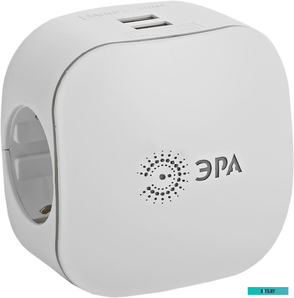 Сетевой фильтр (удлинитель) Эра SP-3e-USB-2A <Б0015243>