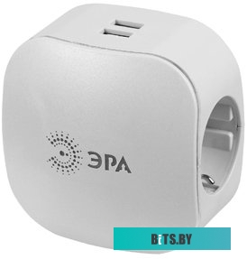 Сетевой фильтр (удлинитель) Эра SP-3e-USB-2A <Б0015243>