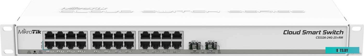 Коммутатор Mikrotik CSS326-24G-2S+RM