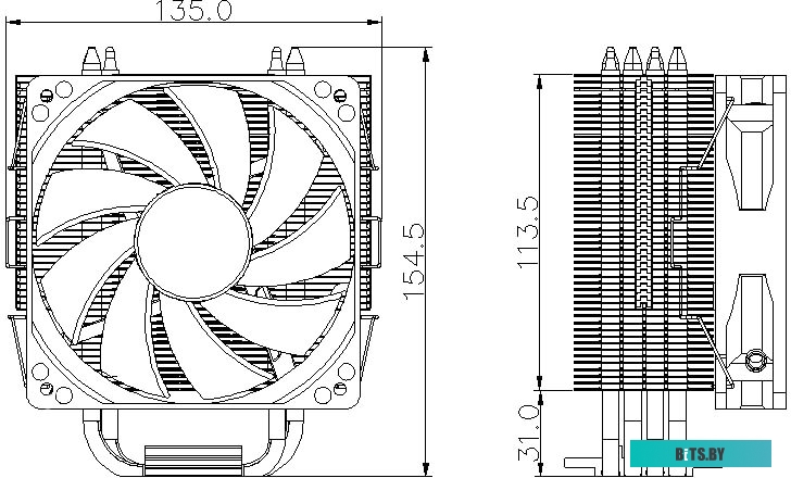 Кулер для процессора Deepcool GammaXX 400 RED DP-MCH4-GMX400RD