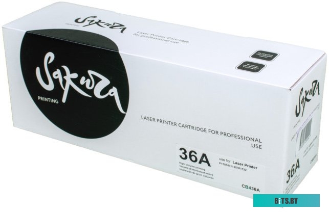 SACB436A Картридж SAKURA CB436A для HP LJ P1505/M1120mfp/M1522mfp, черный, 2000 к.