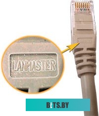 Патч-корд LANMASTER UTP, кат. 6, RJ45-RJ45, серый, длина 5.0 м, LAN6-45-45-5.0-GY