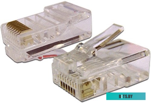 Коннектор Lanmaster TWT-PL45/S-8P8C-6A (100 шт) экранированный, 8P8C, универсальный, cat.6A