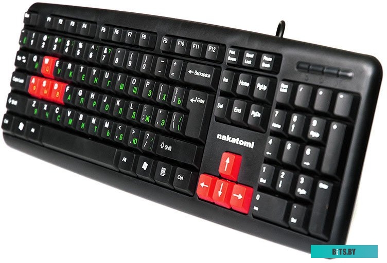 Клавиатура Nakatomi KN-02U Black-Red
