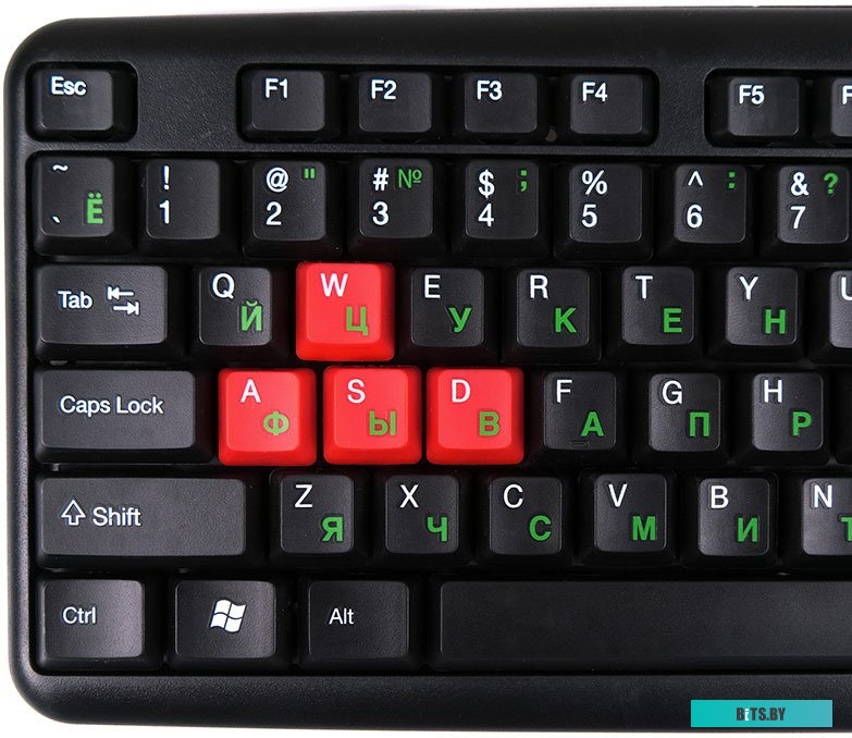 Клавиатура Nakatomi KN-02U Black-Red