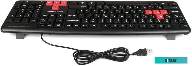 Клавиатура Nakatomi KN-02U Black-Red