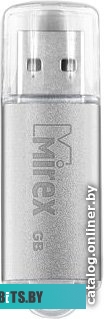 USB накопитель (Флешка) Mirex Unit Silver 4GB [13600-FMUUSI04]