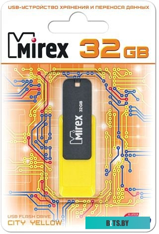 USB накопитель (Флешка) Mirex Color Blade City 32GB (желтый) [13600-FMUCYL32]
