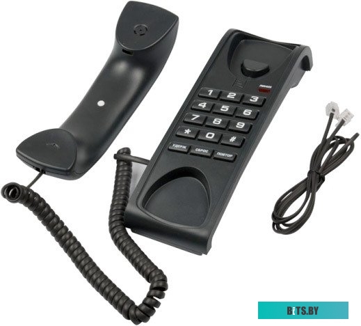Проводной телефон Ritmix RT-007 (черный)