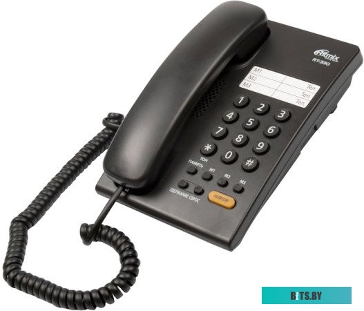 Проводной телефон Ritmix RT-330 (черный)