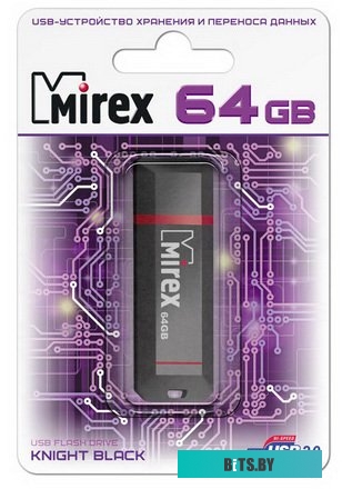 USB накопитель (Флешка) Mirex Knight Black 64GB [13600-FMUKNT64]
