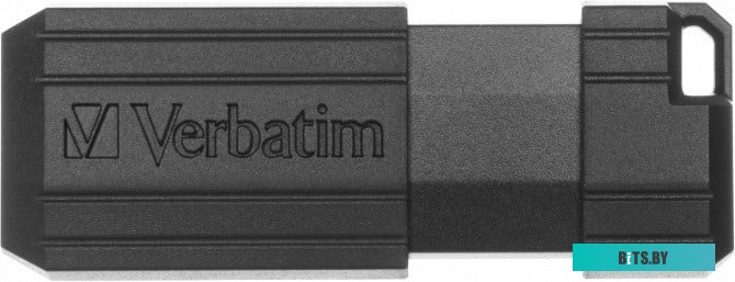 USB накопитель (Флешка) Verbatim PinStripe черный 64 GB (49065)