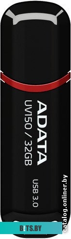 USB накопитель (Флешка) ADATA DashDrive UV150 Black 32GB (AUV150-32G-RBK)