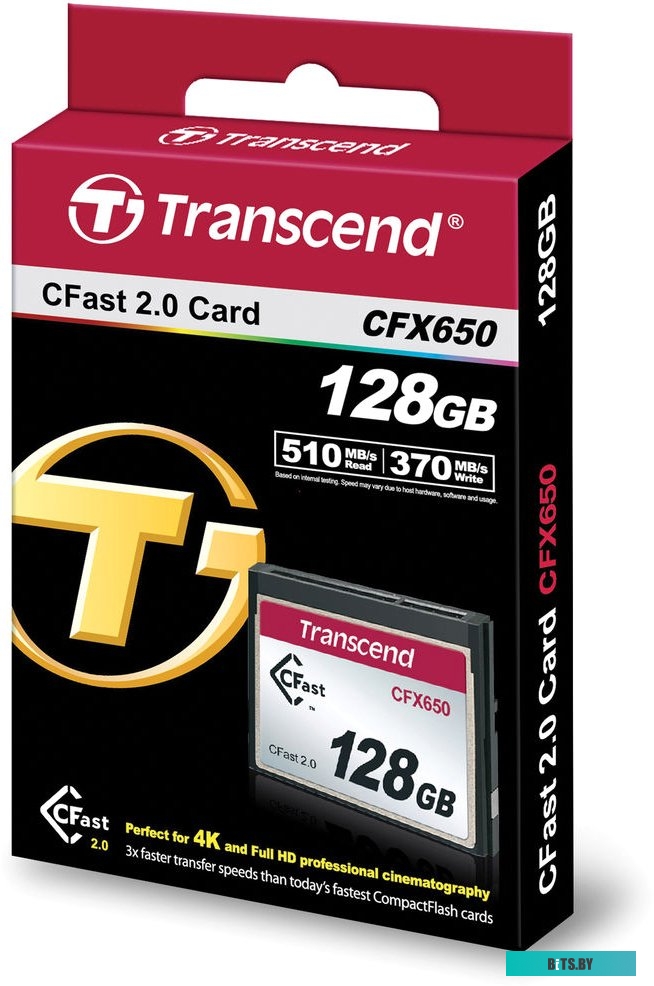 Карта памяти Transcend CFX650 CompactFlash 128GB <TS128GCFX650>