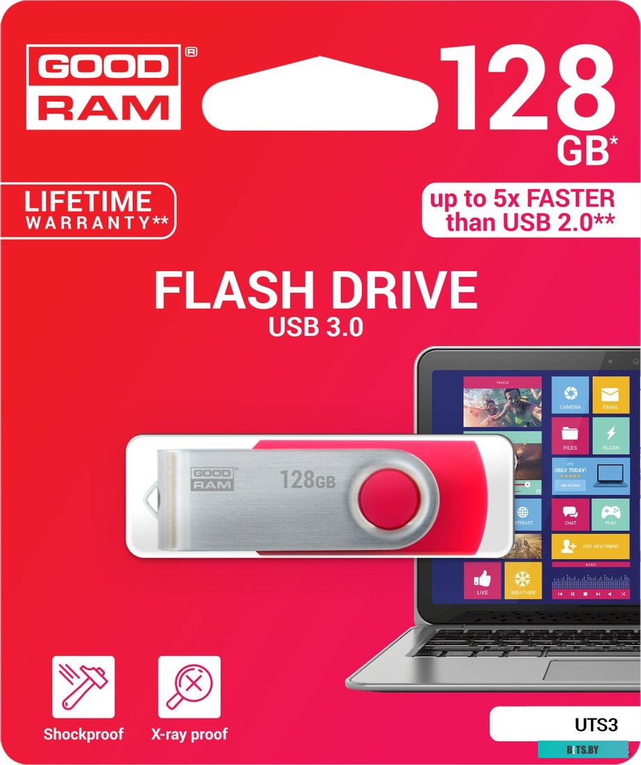 USB накопитель (Флешка) GoodRam UTS3 128GB [UTS3-1280R0R11]