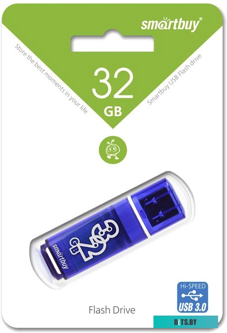 USB накопитель (Флешка) Smart Buy Glossy Dark Blue 32GB [SB32GBGS-DB]