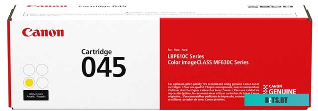 Картридж CANON 045Y для принтера LBP611CN/613CDW/MF633Cdw/MF631Cn/MF635Cx желтый 1239C002