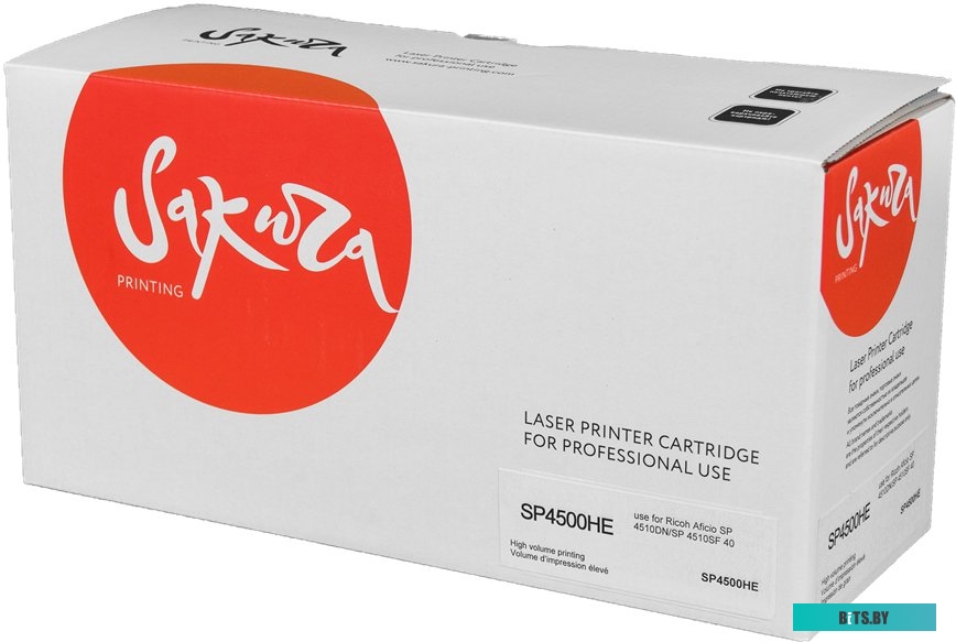 Картридж Sakura SASP4500HE для Ricoh Aficio SP 4510DN, Ricoh Aficio SP 4510SF, черный, 12000 к.