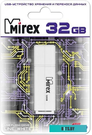 USB накопитель (Флешка) Mirex Color Blade Line 32GB (белый) [13600-FMULWH32]