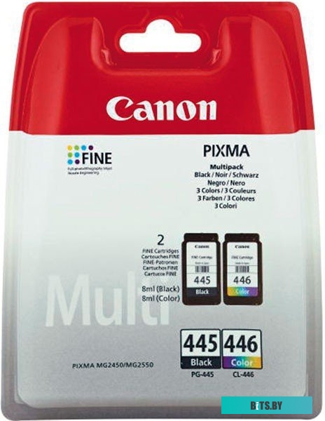 Картридж Canon PG-445 черн.+CL-446 цветн. для MG2440/2540/IP2840 мультипак 8283B004