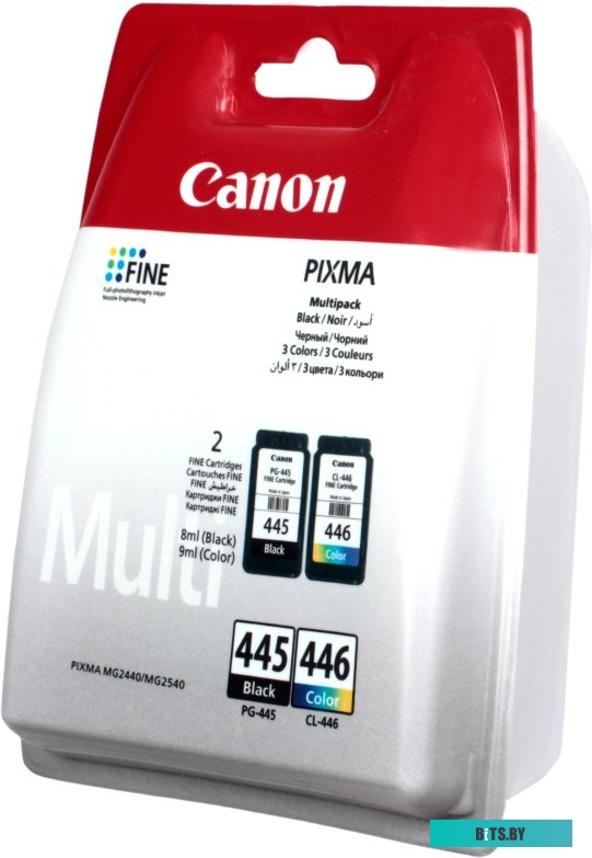 Картридж Canon PG-445 черн.+CL-446 цветн. для MG2440/2540/IP2840 мультипак 8283B004