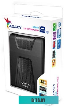Внешний жесткий диск ADATA HD650 2TB (черный) <AHD650-2TU31-CBK>