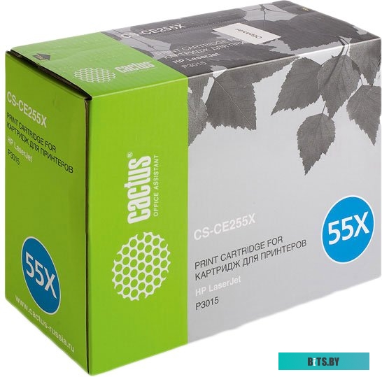 Картридж Cactus CS-CE255XS (аналог HP 55X (CE255X))
