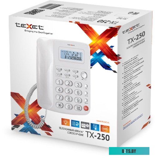 Проводной телефон Texet TX-250