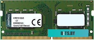 Модуль памяти Kingston ValueRam 8GB DDR4 PC4-17000 SO-DIMM [KVR21S15S8/8]