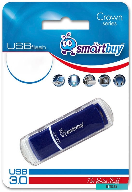 USB накопитель (Флешка) Smart Buy Crown Blue 8GB (SB8GBCRW-Bl)