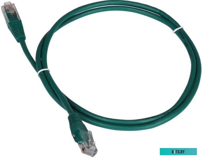 Патч-корд TWT-45-45-2.0-GN TWT UTP кат.5e, с заливными колпачками, 2.0 м, зеленый