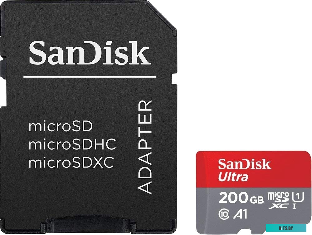 Карта памяти SanDisk Ultra SDSQUAR-200G-GN6MA microSDXC 200GB (с адаптером)