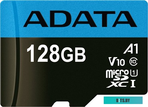 Карта памяти ADATA Premier AUSDX128GUICL10A1-RA1 microSDXC 128GB (с адаптером)