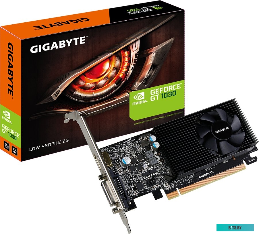 Видеокарта Gigabyte GeForce GT 1030 Low Profile 2GB [GV-N1030D5-2GL]