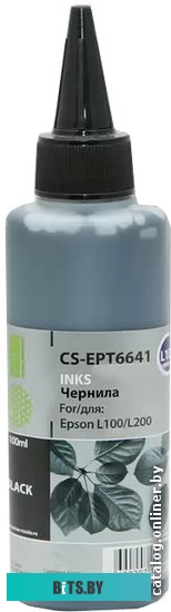 Чернила Cactus CS-EPT6641 черные (100мл)