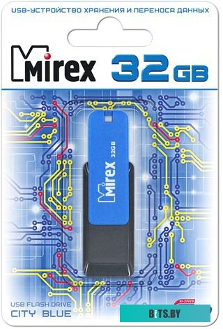 USB накопитель (Флешка) Mirex Color Blade City 32GB (синий) [13600-FMUCIB32]