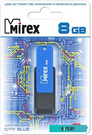 USB накопитель (Флешка) Mirex Color Blade City 8GB (синий) [13600-FMUCIB08]