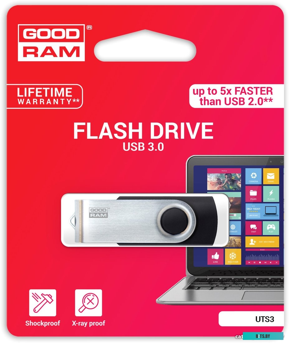 USB накопитель (Флешка) GoodRam UTS3 16GB (черный) [UTS3-0160K0R11]