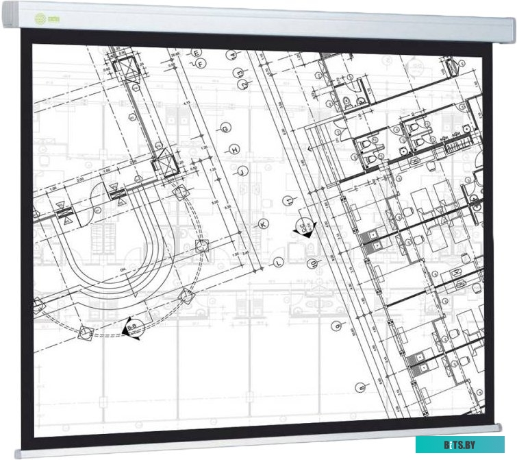 Экран для проекторов Cactus Wallscreen CS-PSW-124x221