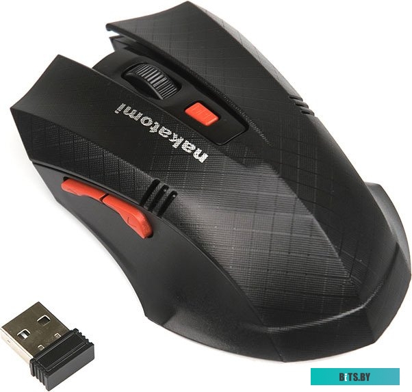 Мышь MRON-04U BLACK Nakatomi Navigator RF 2.4G Optical - 6 кнопок + ролик прокрутки, USB, черная