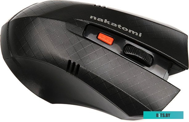 Мышь MRON-04U BLACK Nakatomi Navigator RF 2.4G Optical - 6 кнопок + ролик прокрутки, USB, черная