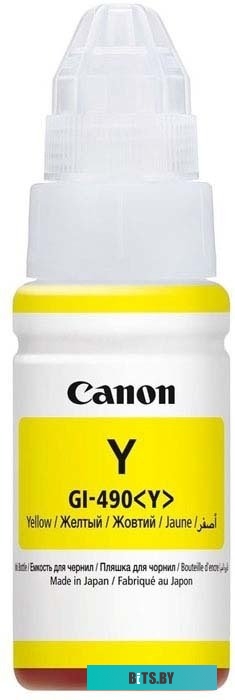 Чернила Canon GI-490Y [0666C001] <0666C001AA>