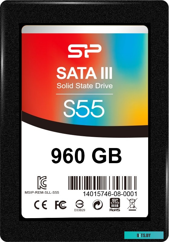 SSD Накопитель Silicon Power Slim S55 960GB SP960GBSS3S55S25